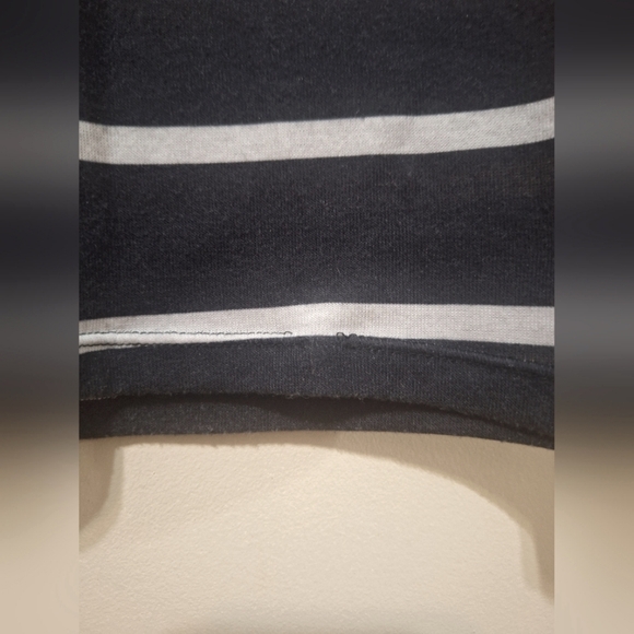 Zara trf small sleeveless bodycon midi black and white stripe dress - Picture 5 of 5